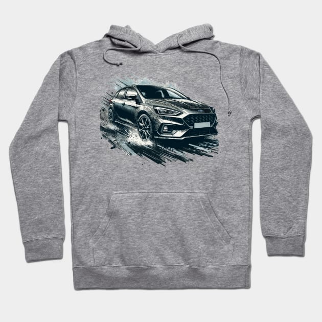 Ford Focus Hoodie by Vehicles-Art